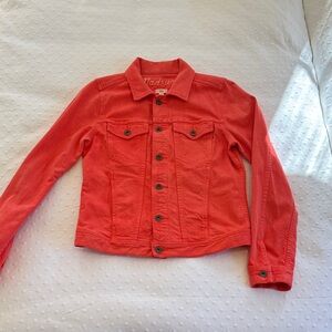 Madewell Coral Jean Denim jacket small